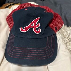 Atlanta Braves 47 Brand (Closer) Red and Navy OSFM Hat